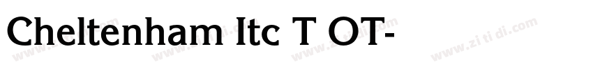 Cheltenham Itc T OT字体转换